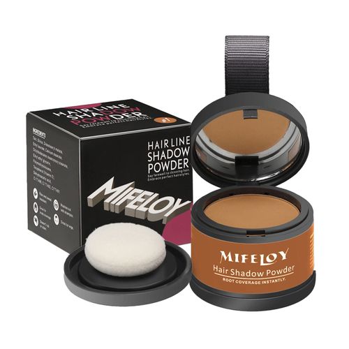 MIFELOY Root Touch Up Powder, Cover Up Hair Color for Grays & Root Coverage for Women Men, Roots Concealer for Eyebrow & Beard Line, Instantly Shadow Powder for Thinning Grey Hairline | Light Brown