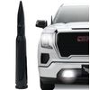 EcoAuto Badass 50 Cal Bullet Antenna Replacement Fits All Chevy & GMC Truck Model Years - Car Antenna Replacement - Military Grade Aluminum - Anti Chip & Anti Theft Design (Carbon Fiber)