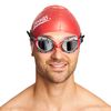 Zoggs Predator Flex Goggle, UV Protection Swim Goggles,Black/Red/Mirror, small