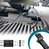 DAOKAI Desktop Computer Power Switch PC Power Button External Supply Control Adapter LED On/Off Computer Case Power Switch(Black+White) with 1.8m Cables,for Motherboard Boot