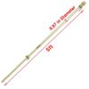 5ft 2-Section Light Wood Grain Wooden Flag Pole With Ball Top & Bracket Kit