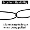 DC Power Extension Cable, 5.5mm x 2.1mm, Security Camera Power Cord, Black (2, 10M/32ft)