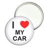 I Love My Car - 77mm Round Compact Mirror