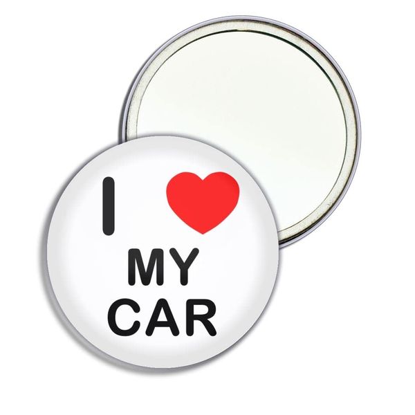 I Love My Car - 77mm Round Compact Mirror