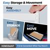 5 Tier Laminated White Boltless Metal Shelving Unit Adjustable Garage Storage Ut