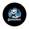 Gamesolotl Cute Axolotl Gaming Fun PopSockets Adhesive PopGrip