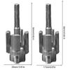 2PCS Pipe Thread Cutting Tool - Electric Drill Compatible PVC Pipe Threader Kit