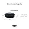 Granite Ware 13-inch oval roaster with Lid. Enameled steel design to accommodate up to 7 lb poultry/roast. Resists up to 932°F. Ideal for preparing meals for two!