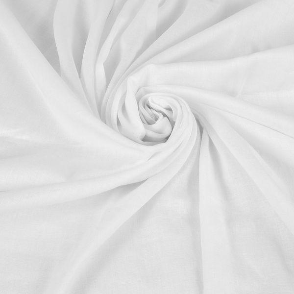 Fashion Track White Cotton Fabric by The Metre UK -58 Inches / 147.5 cm Wide - 100% Cotton Fabric Plain - Available in 14 Colours and 5 Sizes (1 Metre, White)