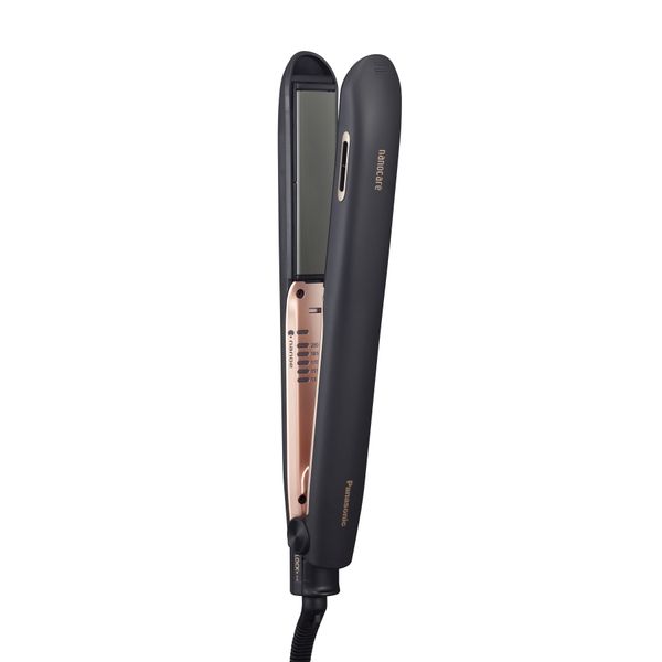 Panasonic EH-HS99-K Hair Straightening Iron, Equipped with Nanoi, Nanocare Internationally Compatible, Black