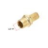 sourcing map Brass Exhaust Silencer with Brass Body 1/8 Inch PT Male Thread Bronze Pack of 10
