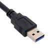 CY USB 3.0 Single Port Extension Latch Mount Car AUX Cable for Dashboard Panel 1m Waterproof
