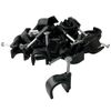 Black Round Cable Clips K-Type Trade Box, 16mm- 130 Pieces