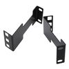 Evecad 1U Server Rack Depth Extender, 3.94”(100mm) Extending Depth, Network Rack Extender, Recessed Rack Adapter Kit for 1U Rack, Black
