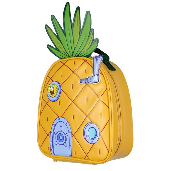 SpongeBob SquarePants Pineapple Under Sea Shaped Insulated Lunch Box Bag Tote