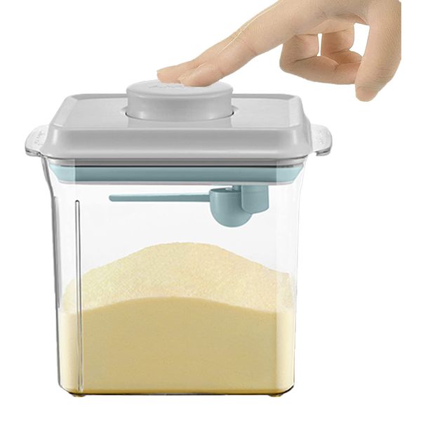 Cozey Daily Formula Container for Baby Formula Dispenser with Scraper and Scoop 730g Milk Powder Container BPA-Free Airtight Formula Storage Container 1700ml - Non-Slip Design