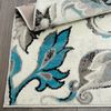 Home Dynamix Boho Odesa Runner Area Rug 1'6"x7'2", Ikat Ivory/Blue