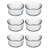 Clear Glass Souffle Dessert Bowls Ovenware Microwave Baking Kitchen Tableware (12)