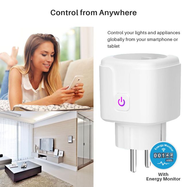 Israel Wifi Socket 10A Smart Plug Works With Alexa Google Home ,Smart Life  APP, Only Supports 2.4GHz Network