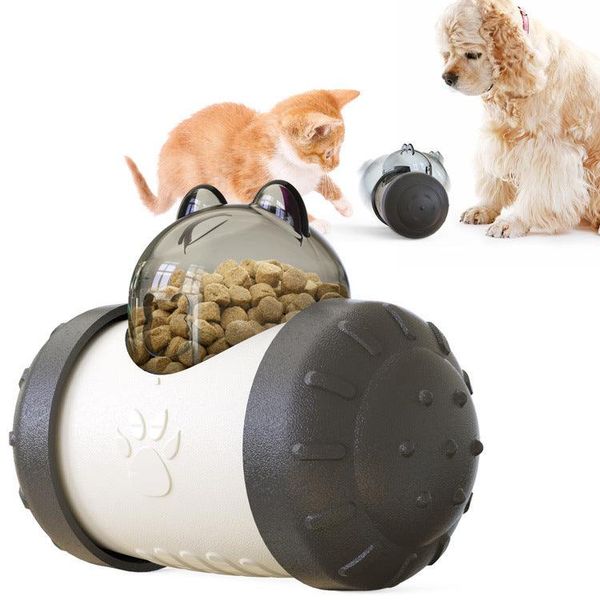 The Enchanted Treat Hunt: Interactive Food Dispensing Toy For Pets - Black