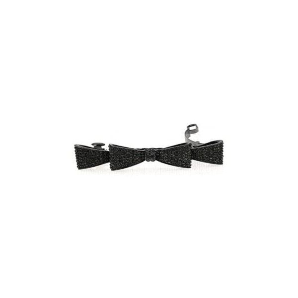 Araban Hair Barrette Black Metal Bow