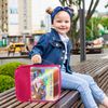 Annmore Carrying Bag Compatible with Leapfrog LeapReader System Learn-to-Read 10 Book Mega Pack, Pink