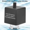 12.8V CF13 JL-02 3-Pin Adjustable LED Flasher Flash Relay for Turn Light Hyper Flash Fix