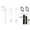 Verselo Low Profile Window Handle for Blinds (Black, 15mm)