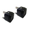 Kashimura NTI-160 International Conversion Plug, BF Type, Set of 2, Black