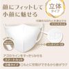 Be-Style Mask, 3D Type, Regular Size, Premium White, Pack of 5