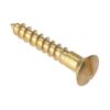 Forgefix - Wood Screw Slotted Raised Head ST Solid Brass 1in x 8 Box 200