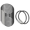 PATIKIL 4.3 Inch Length Wire Keychain Cable, 12 Pack Stainless Steel Key Ring Loop, Black