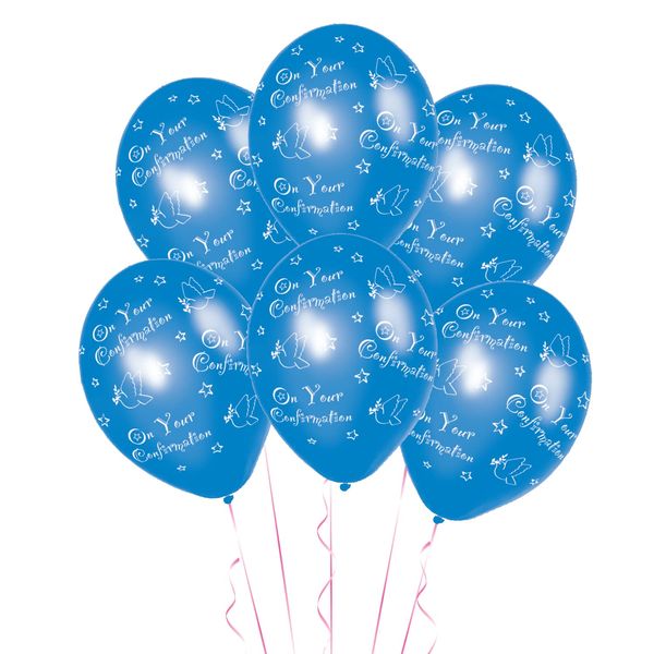 Amscan 992301 Balloon 6pk 11''Confirm Blue