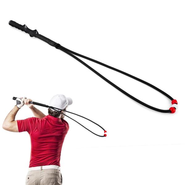 Dapuly Golf Swing Training Aid Rope, Portable Golf Swing Trainer Training Adjustable Handle Golf Posture Movement Correction Indoor Golf Training Equipment for Golf Club Beginners