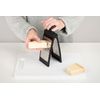 MasterClass Smart Space 3-Way Fold-Flat Stainless Steel Cheese Grater - Black