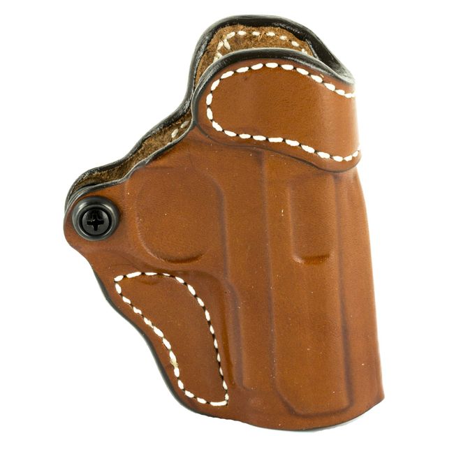 DeSantis The Criss-Cross Holster, Tan, Right, FITS: SIG P938, Kimber Micro 9, Springfield 911 9MM