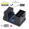 chenyang 2 Pack ATX 8Pin EPS 12V 180 Degree Angled CPU Power Socket Inside Buckle Connector Adapter