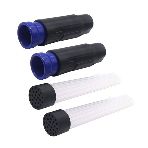 YanBan 2 Pack Multifunction Vacuum Cleaner Straw Tubes Dust Dirt Brush Remover Portable Universal Vacuum Attachment Household Clean Tools
