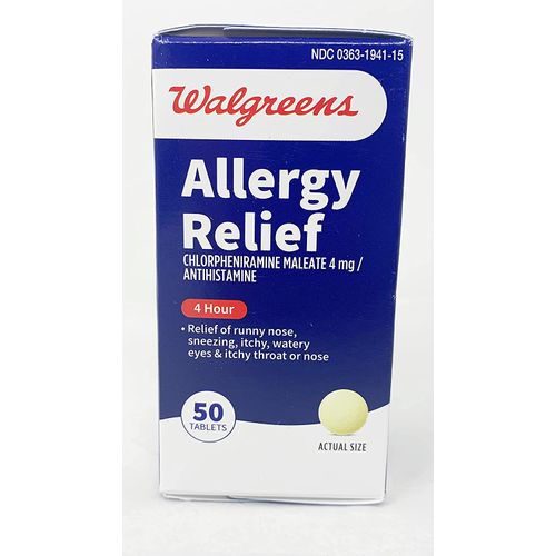 Walgreens Wal-Finate Allergy Relief Tablets, 50 ea