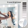 White LED Makeup Vanity Mirror Lights Adjustable 3 Color With 10 Dimmable Bulbs