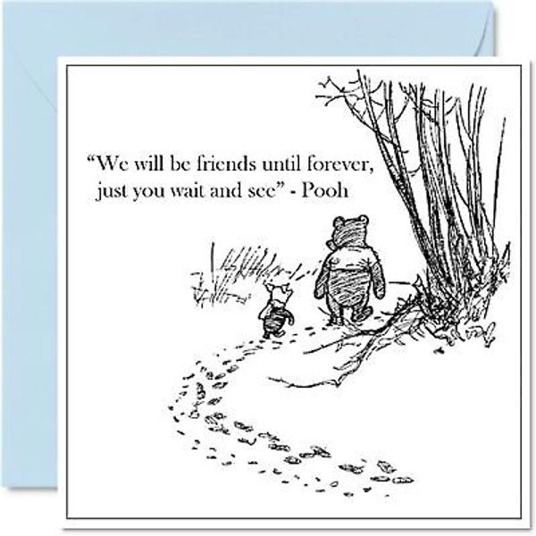 Winnie The Pooh Birthday Cards for Men & Women 145mm x 145mm, My Favorite Day