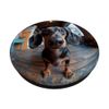 Fisheye View Dachshund Close-Up Wide Angle Lens PopSockets Standard PopGrip