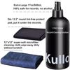 4-PC Vinyl Record Cleaning Kit, 17oz Cleaner Solution Microfiber Cloth Protector