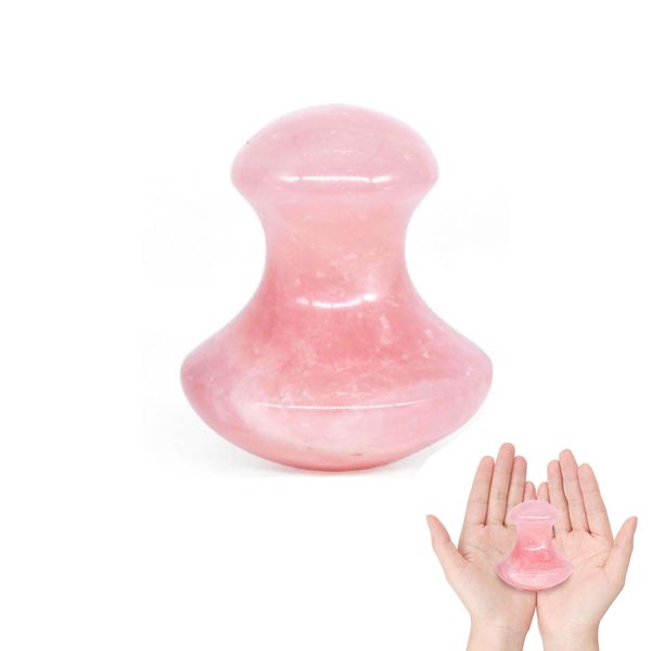 Mushroom Gua Sha Natural Rose Quartz Aventurine Gua Sha Mushroom Face Massager Stone for Eye Neck Beauty Spa Relaxing Massage Stone Facial Massage Spa Relaxing Meditation Guasha Scraping Massage Tool