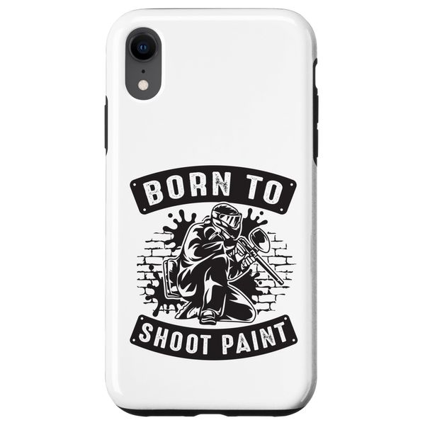 Born to shoot paint Case for iPhone XR