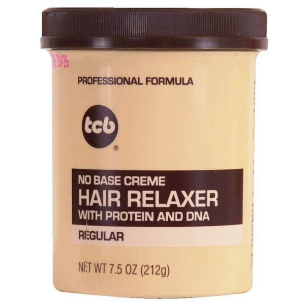 TCB No Base Creme Hair Relaxer With Protein And DNA Regular 7.5 Oz,Pack of 24