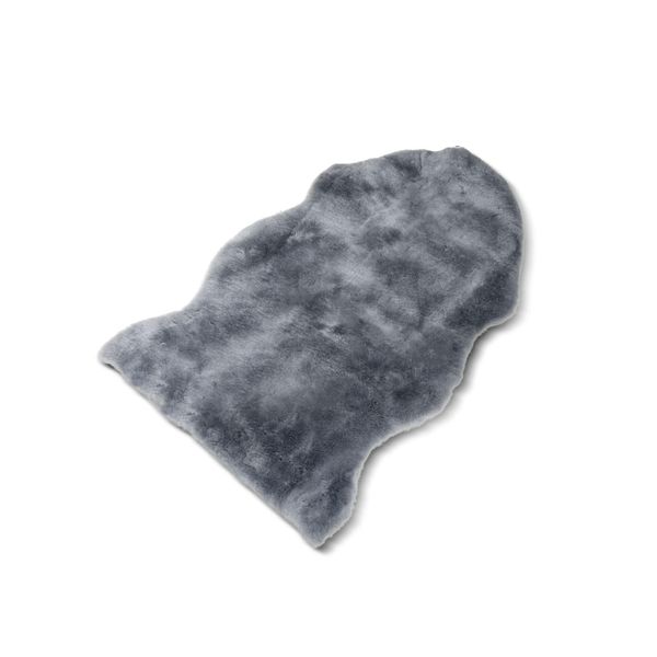 Baby-Lammfell geschoren 80-90 cm grau