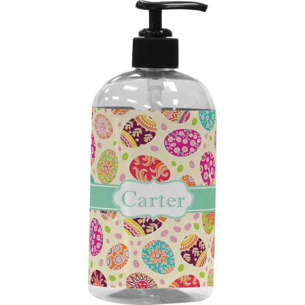 YouCustomizeIt Personalized Easter Eggs Plastic Soap/Lotion Dispenser (16 oz - Large - Black)