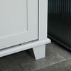 Bathroom Display Stand Tower w/Open Depot for Easy Use & Towel Cupboard, Gray