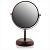 Ovente Tabletop Makeup Mirror 7 Inch 1X5X Magnification Bronze MNLDT70ABZ1X5X